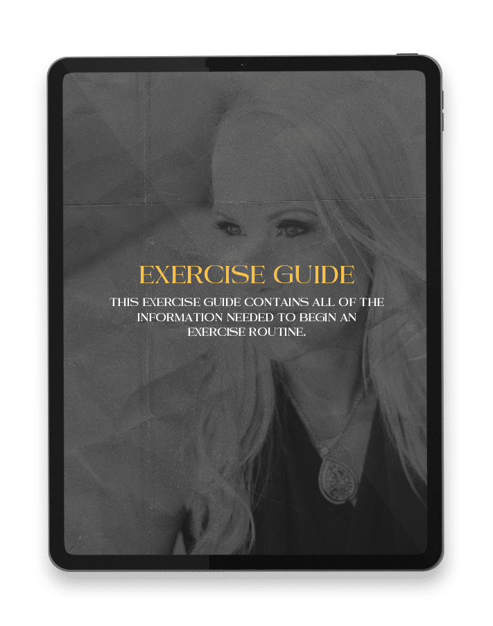 This exercise guide contains all of the information needed to begin an exercise routine.